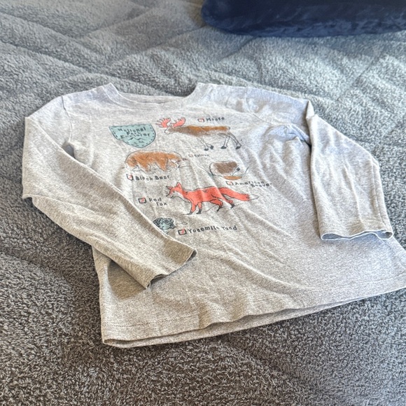 Kids Long Sleeve Gray Shirt - Picture 2 of 8